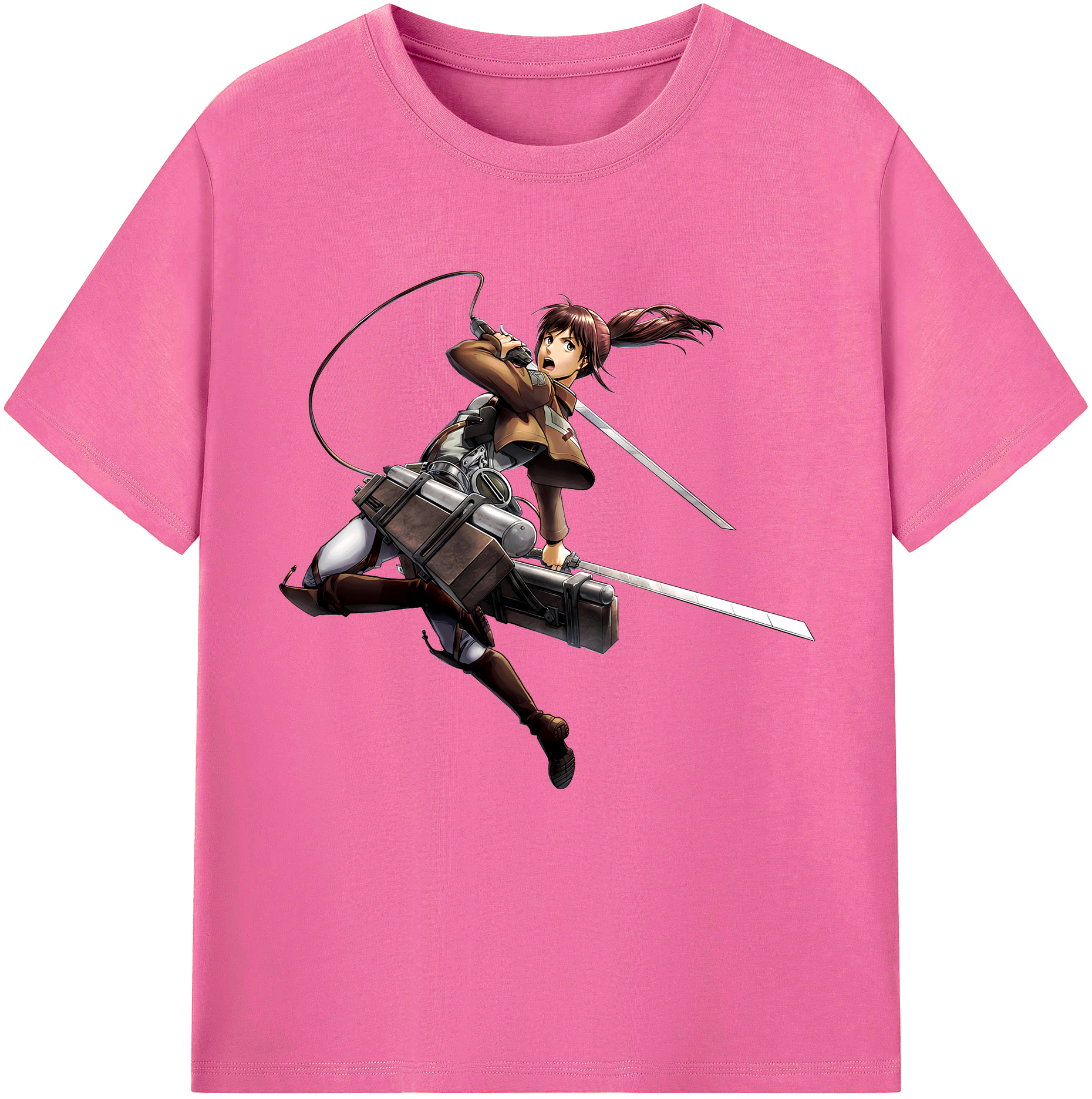 （画像用） 進撃の巨人 サシャ·ブラウス Attack on Titan Sasha Blaus レディースカジュアルプリントTシャツ（綿100％）
